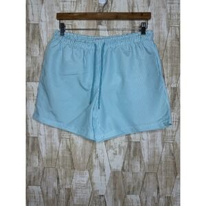 MOUNTAIN EXPEDITIONS Men's Size M Swim Trunks Shorts Striped Mesh‎ Insert